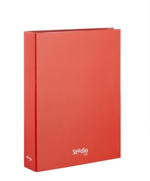 [921602] Carpeta 2 anillas 40mm. Fº rojo cartón pardo