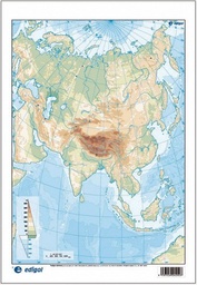 Mapa oceania fisico mudo color