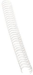 [3540WB08] ESPIRALES WIRE-O 6mmø COLOR BLANCO CAJA 100