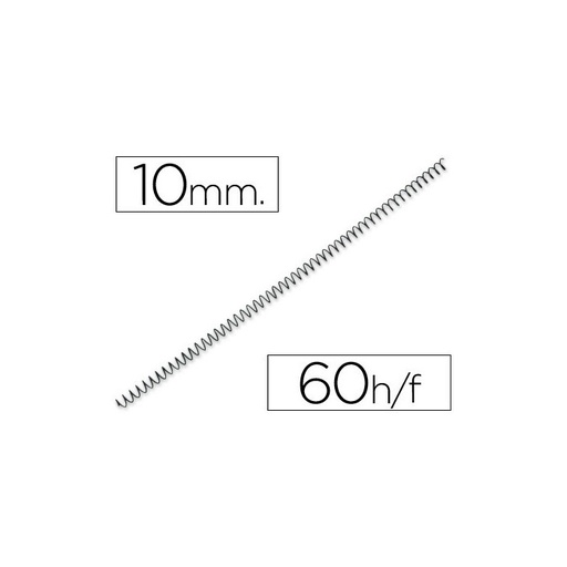 [3034E4N10] ESPIRALES METÁLICAS 10mmø LARGO A3 CAJA 100