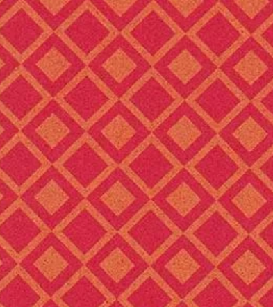 [DO6160008] Hoja goma eva roja con cuadrados naranja 40x60