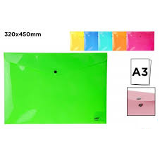[PC027] Carpeta sobre boton colores flúor dinA3