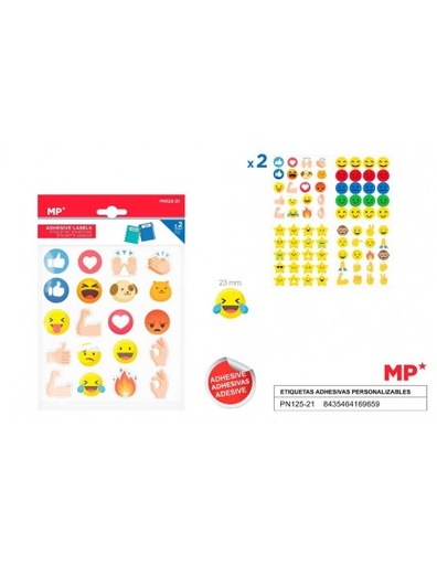 [PN125-21] Etiquetas adhesivas personalizables decoradas