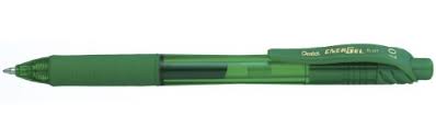 Bolígrafo energel retractil energelx Pentel verde