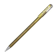 [K110-DX] Bolígrafo Pentel hybrid dual metallic oro