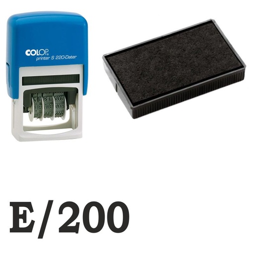 [107099] Almohadilla sello automático colop e/200 negro