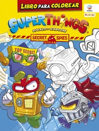 Libro colorear supertihings secret+3 figuras