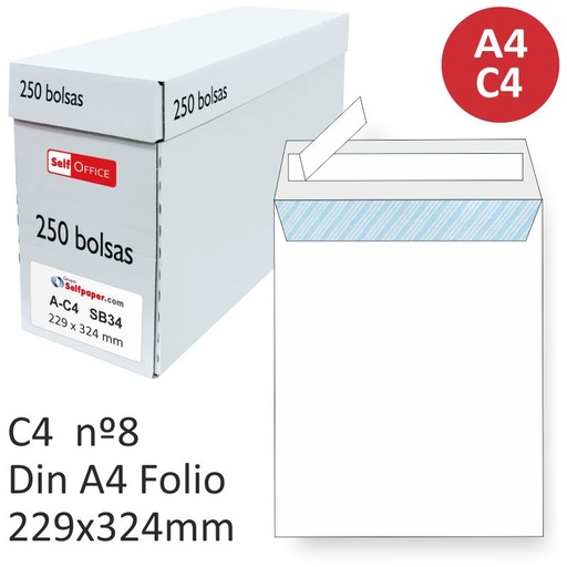 [2124049] Bolsa Din C4 229x324 Unipapel- kraft -unidad-