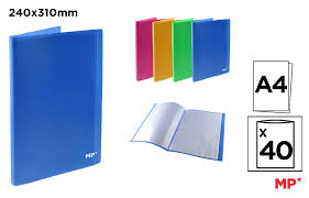 [PC413] Carpeta 40 Fundas A4 Colores varios
