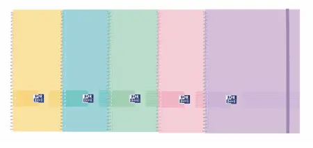 [400146224] CARPETA 40 FUNDAS A4 CON GOMA SURTIDO PASTEL OXFORD