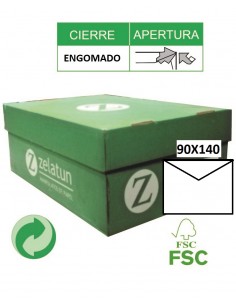 [7121] Sobre offset blanco 90x140 zelatun 500 unid