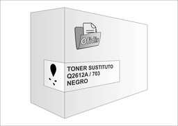 [Q2612A] Tóner sustituto hp q2612a / canon 703 negro