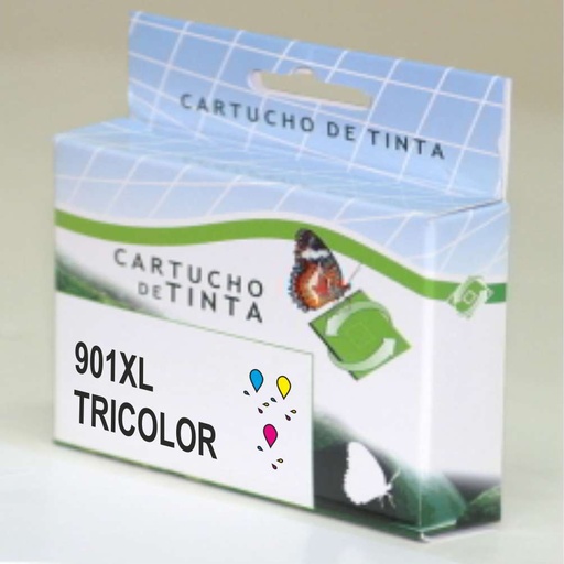 [CC656AE] Cartucho tinta compatible hp 901xl tricolor
