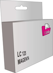 [LC125M] Cartucho tinta compatible Brother lc125 magenta