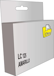 [LC125Y] Cartucho tinta compatible Brother lc125 amarillo