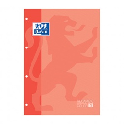 [400121584] Recambio oxford classic A4 melocotón 5x5 80h 90g